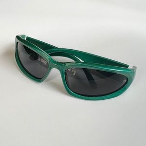 unique sick y2k 2000s vintage style forest green surfer  sunglasses